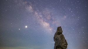 夜景6k拍摄星空银河素材7秒视频
