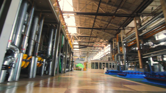 工业工厂内部工业工厂背景厂内视频