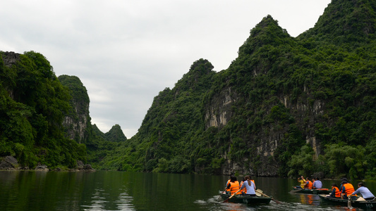 越南水上游船视频合集4K视频