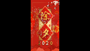 2020除夕烟花竖版小视频12秒视频