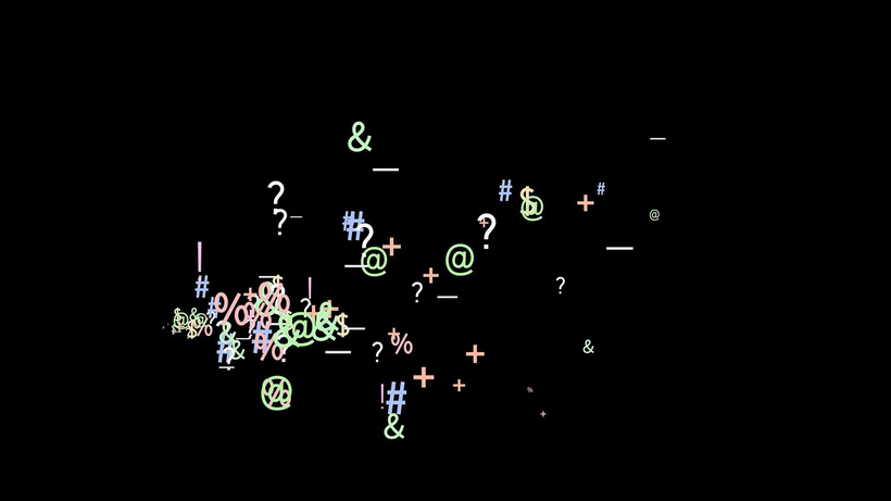 综艺唐僧彩色说话乱码语字符透明通道4K-资灵