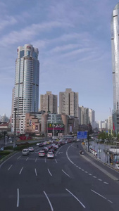 上海徐家汇车流延时城市宣传片视频