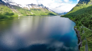 碧蓝的湖水美丽大自然9秒视频