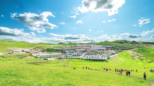 唯美黄花沟草原旅游景观旅游宣传背景视频视频