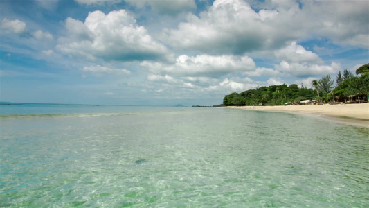 泰国岛屿海滩海浪晴朗视频
