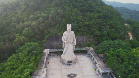 航拍青礁慈济宫景观视频