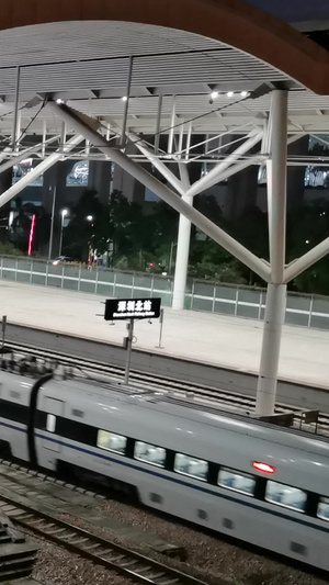 深圳北站火车进站交通工具22秒视频
