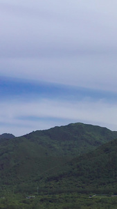 秦岭空镜航拍蓝天白云视频