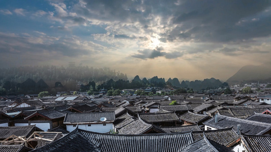 唯美云南古镇旅游宣传背景视频视频