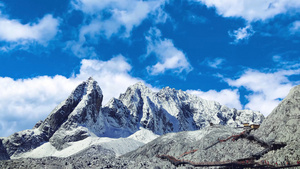 唯美云南玉龙雪山旅游宣传背景视频40秒视频