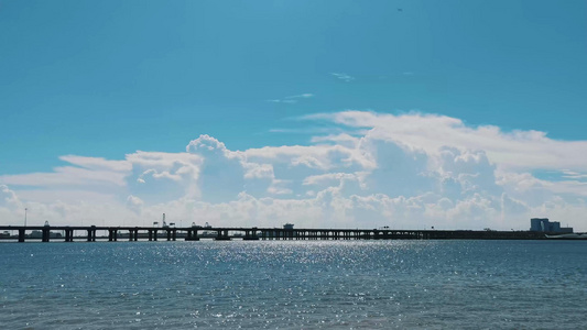 夏季海边自然风景空镜视频