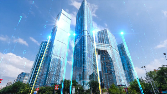互联网5G智慧科技城市视频