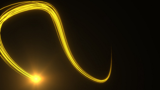 金色粒子转场光束元素视频