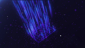 4K粒子光线盒子发射动画特效背景30秒视频