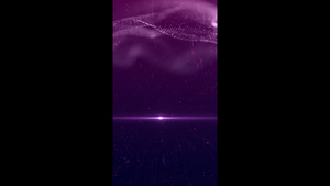 粒子紫色唯美相册背景17秒视频
