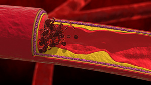 3D人体医疗血管血小板15秒视频