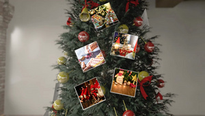 圣诞树图片展示AE模板35秒视频