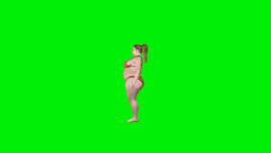 胖女人脱瘦照相机旋转绿屏17秒视频