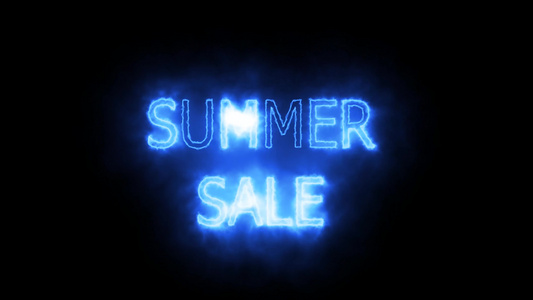 夏季销售特沙拉德太阳波标志发光末端视频
