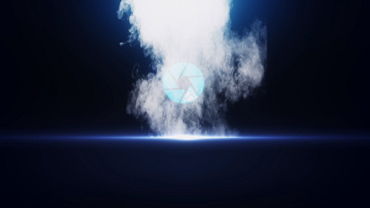 烟雾升起logo揭示AE模板视频