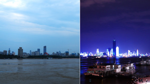 4K武汉城市灯光秀10秒视频