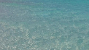 蓝绿色海洋和白色沙滩12秒视频
