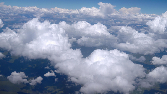 航拍高空云层云彩视频