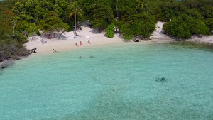 椰树林沙滩海滩海滨度假胜地12秒视频