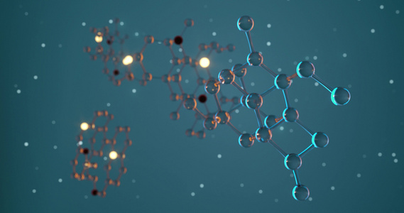 分子和生物学生物概念3D转化视频