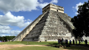 墨西哥的库库肯金字塔6秒视频