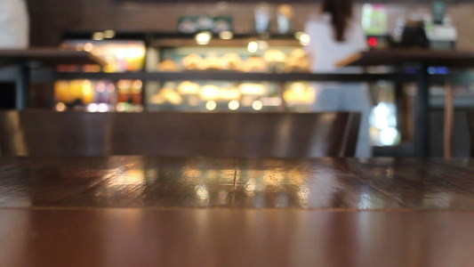 咖啡咖啡店客户服务环顾视频