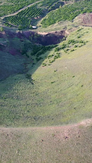 山西大同火山群国家地质公园自然风光39秒视频