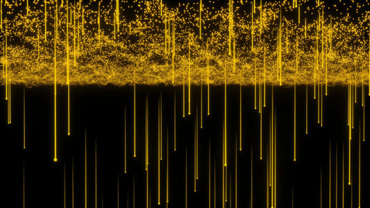 粒子金色向下视频