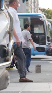 人流车流固定镜头视频