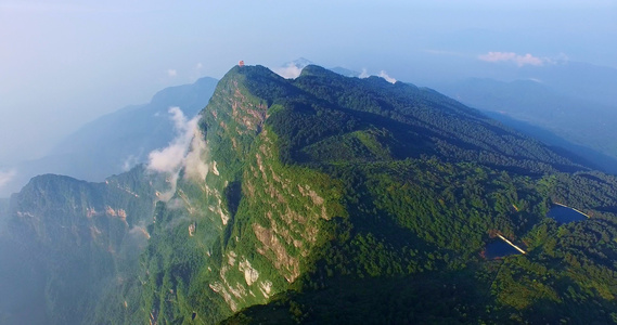 峨眉山日间航拍视频