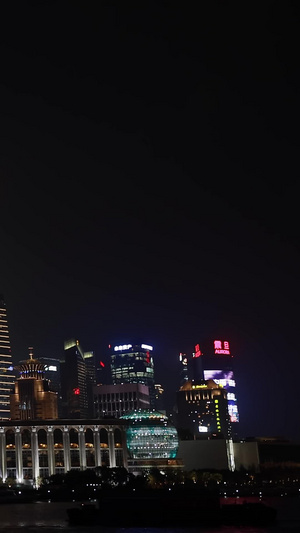 东方明珠夜景黄浦江夜景14秒视频