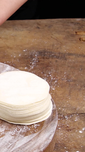 手工饺子传统美食包饺子年夜饭面食46秒视频