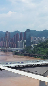 重庆菜园坝大桥航拍重庆桥梁视频