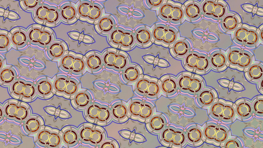 带多色移动环的抽象背景视频