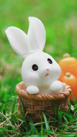 复活节兔子静物拍摄癸卯年12秒视频