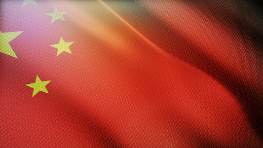 庄严宏伟飘动五星红旗旗帜飘扬 AECC2017 模板