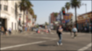 星光大道洛杉矶好莱坞大道加利福尼亚州美国行人走在街道16秒视频