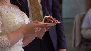 婚礼蛋糕传统的庆祝晚宴8秒视频