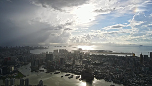 4k珠海雨后大景29秒视频