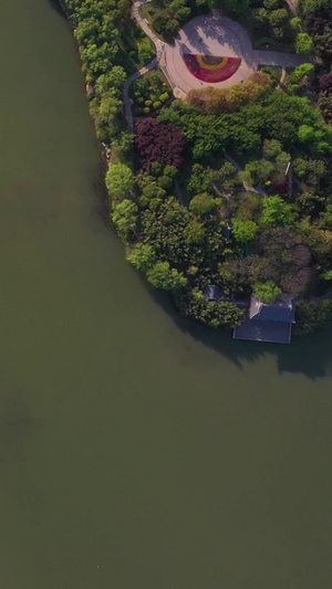 俯拍5A景区云龙湖风景区视频风景名胜55秒视频