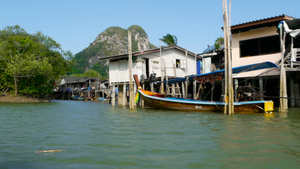 南泰兰邦蓬加省穆斯利姆渔业村22秒视频