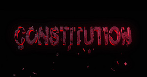 宪法失败或民主自由崩溃视频动画10秒视频