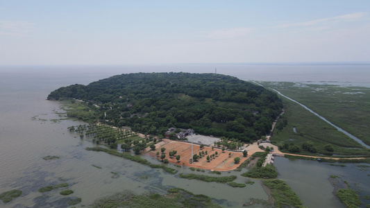 4K航拍湖南5A景区岳阳君山岛视频