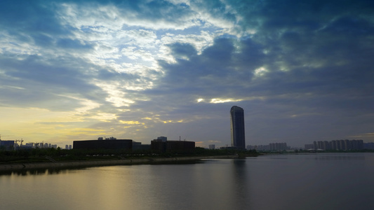 浐灞延时风景4K视频