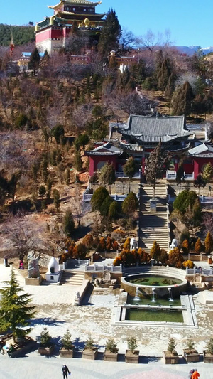 云南香格里拉大昭寺云南风景14秒视频